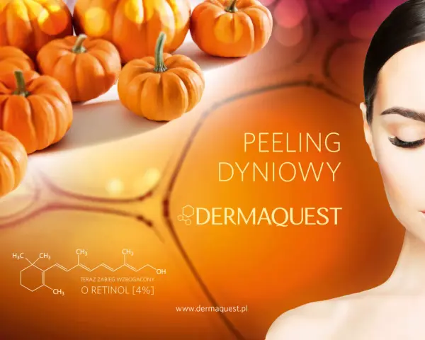 Jesienne odświeżenie z peelingiem dyniowym Dermaquest. Skóra pełna blasku dzięki retinolowi.