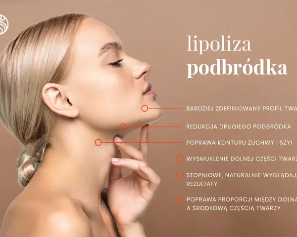 Masaż po lipolizie podbródka poprawia kontur żuchwy i szyi, wysmukla dolną część twarzy, dając naturalne rezultaty.